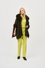 An image of the Joseph Ribkoff Faux Fur Cape
