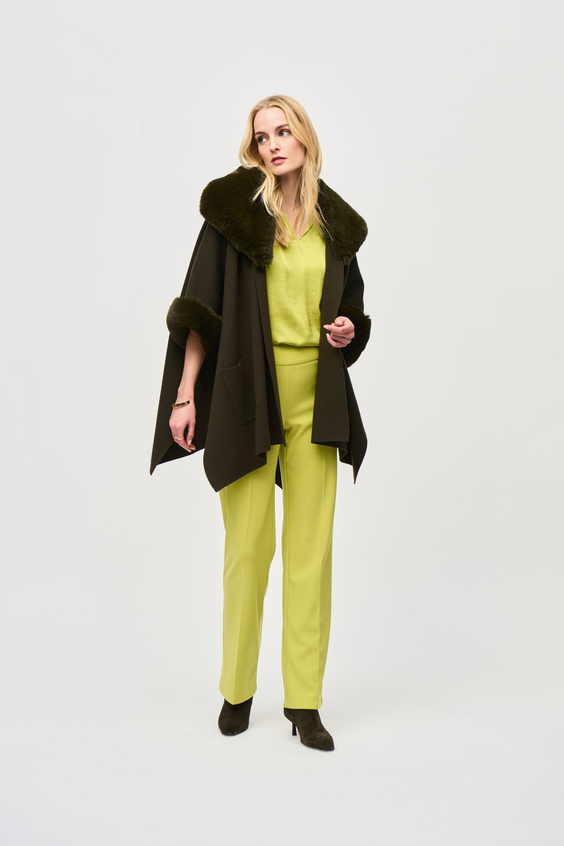 An image of the Joseph Ribkoff Faux Fur Cape