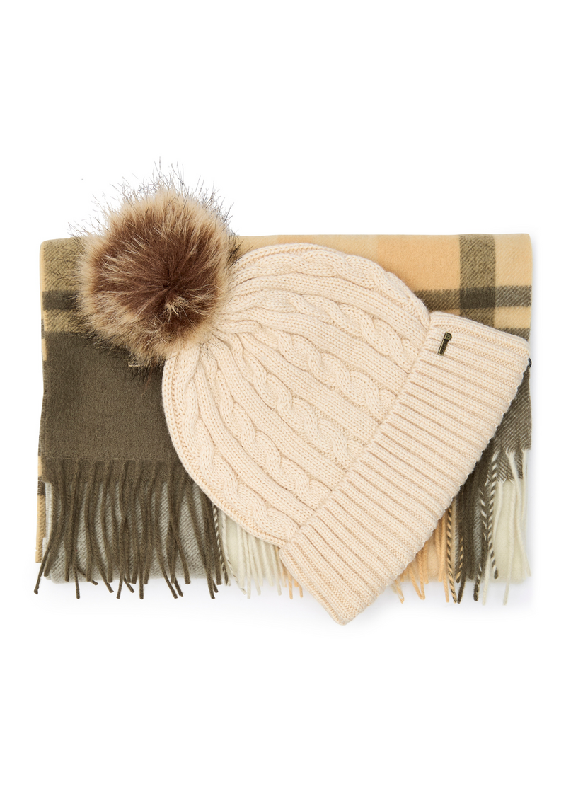 An image of the Dubarry Foley Matching Hat & Scarf Set
