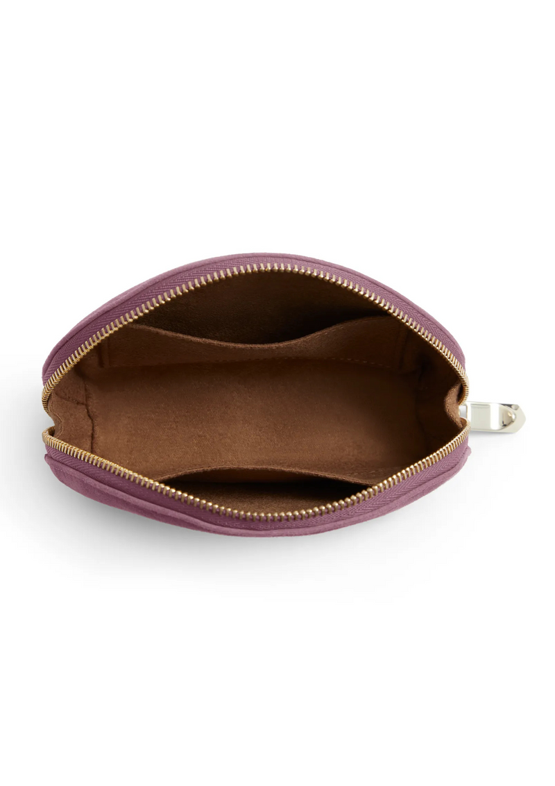 An image of the Fairfax & Favor Fairfax & Favor Chiltern Coin Purse Heather Suede