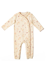 An image of the Eleanor Charles The Horseshoe Floral Print Frill Romper