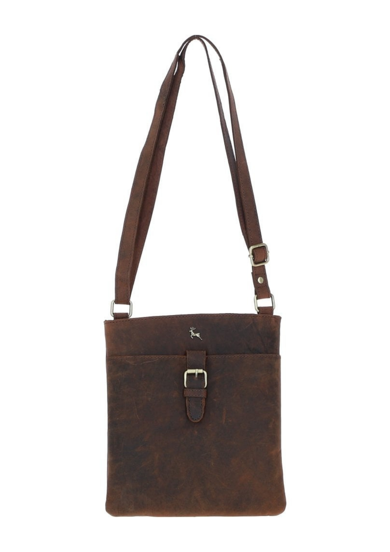 An image of the Ashwood Leather Bronco Crossbody Bag