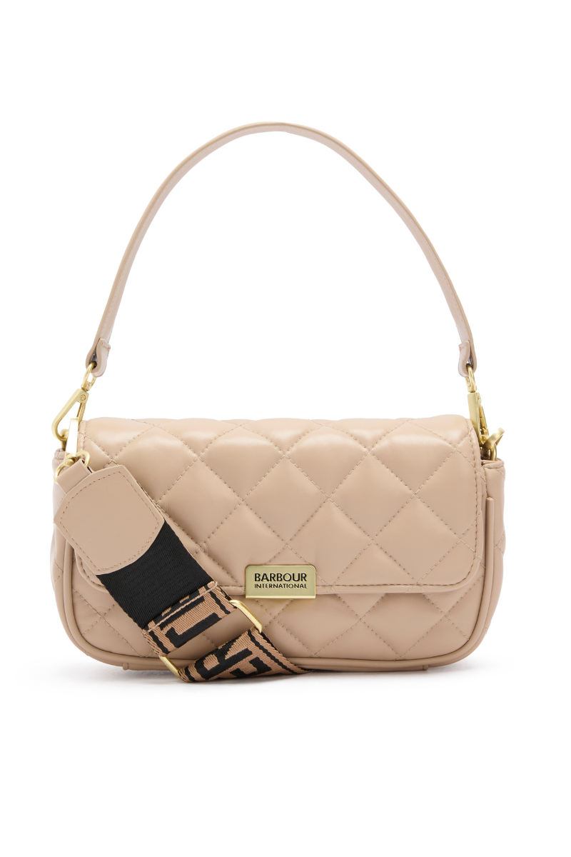 An image of the Barbour International Soft Quilt Mini Soho Crossbody Bag