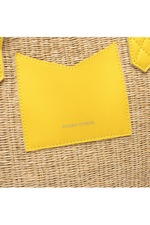 An image of the Every Other Large Twin Tote Bag in the colour Yellow.