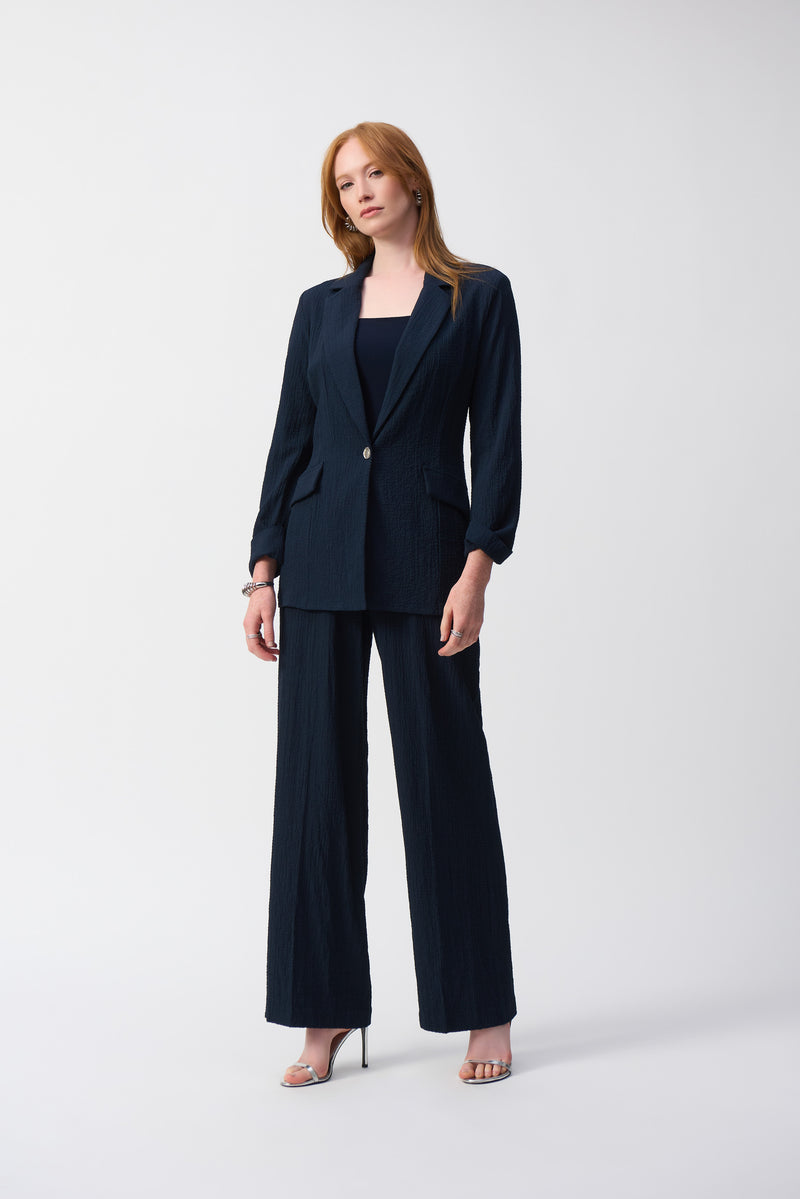 An image of the Joseph Ribkoff Seersucker Blazer
