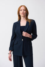 An image of the Joseph Ribkoff Seersucker Blazer