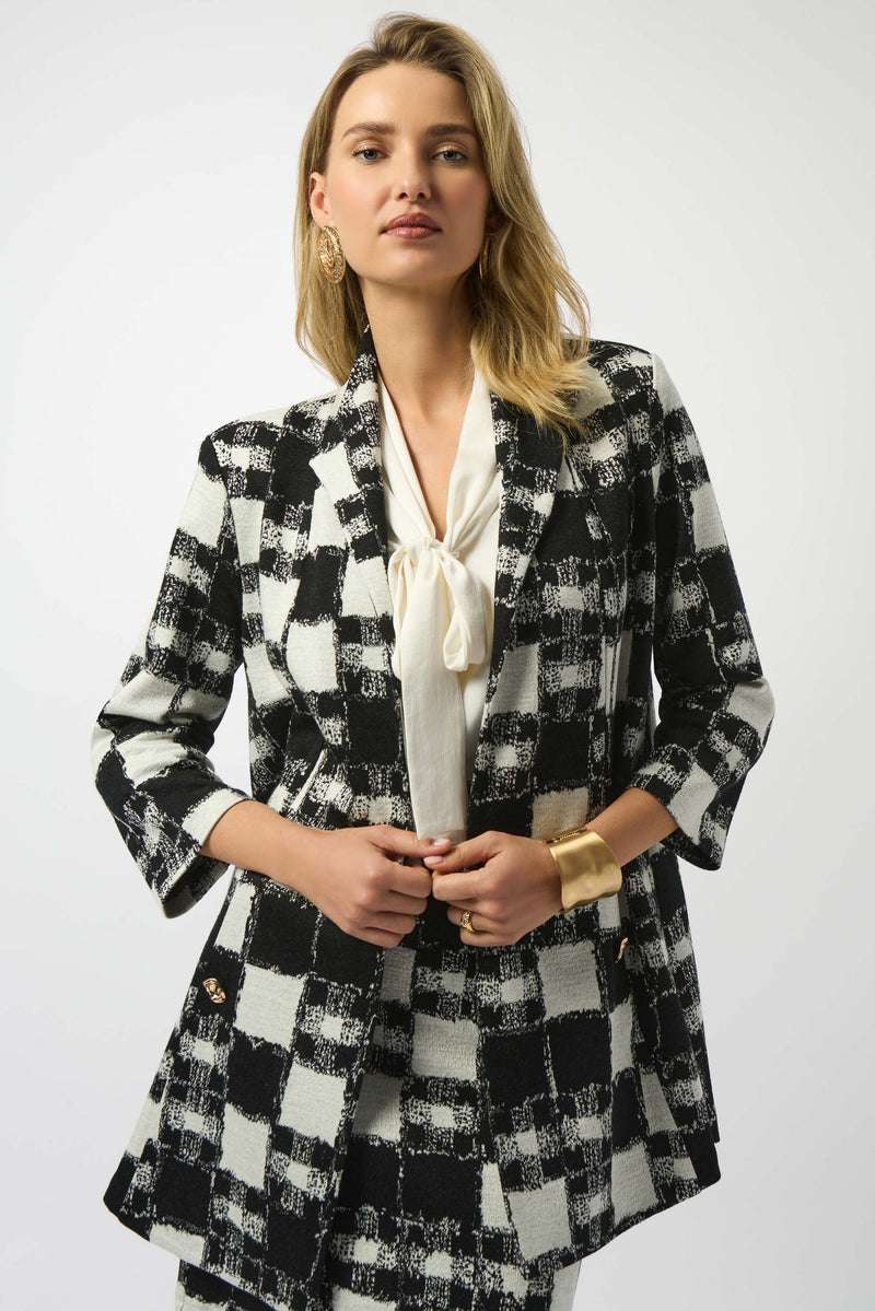 An image of the Joseph Ribkoff Plaid Coat