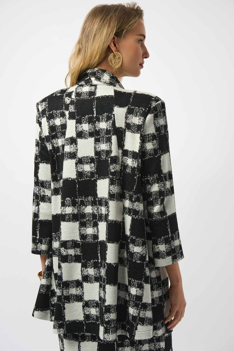 An image of the Joseph Ribkoff Plaid Coat