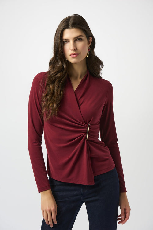 An image of the Joseph Ribkoff Crossover Top