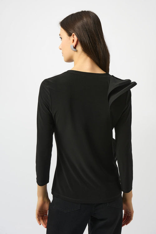 An image of the Joseph Ribkoff Ruffle Top