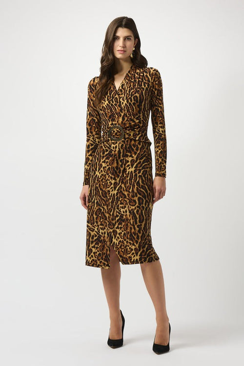 An image of the Joseph Ribkoff Animal Print Dress