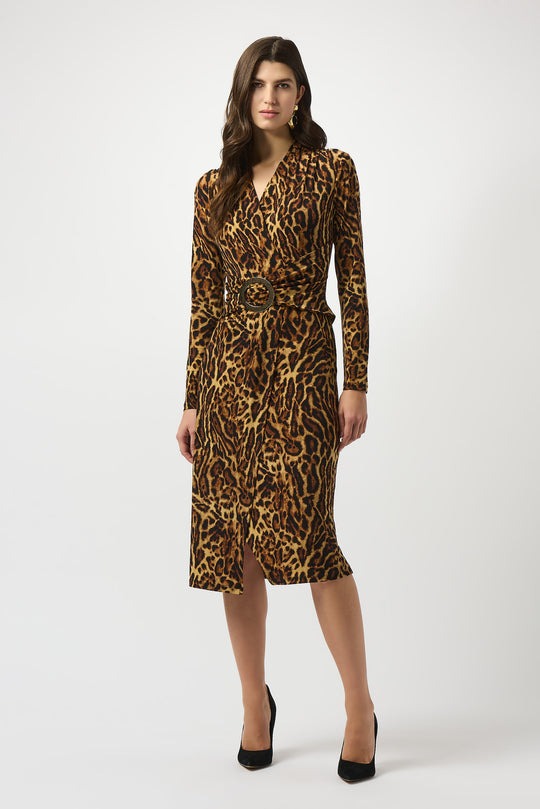 An image of the Joseph Ribkoff Animal Print Dress