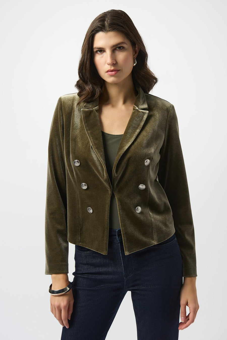 An image of the Joseph Ribkoff Velvet Blazer
