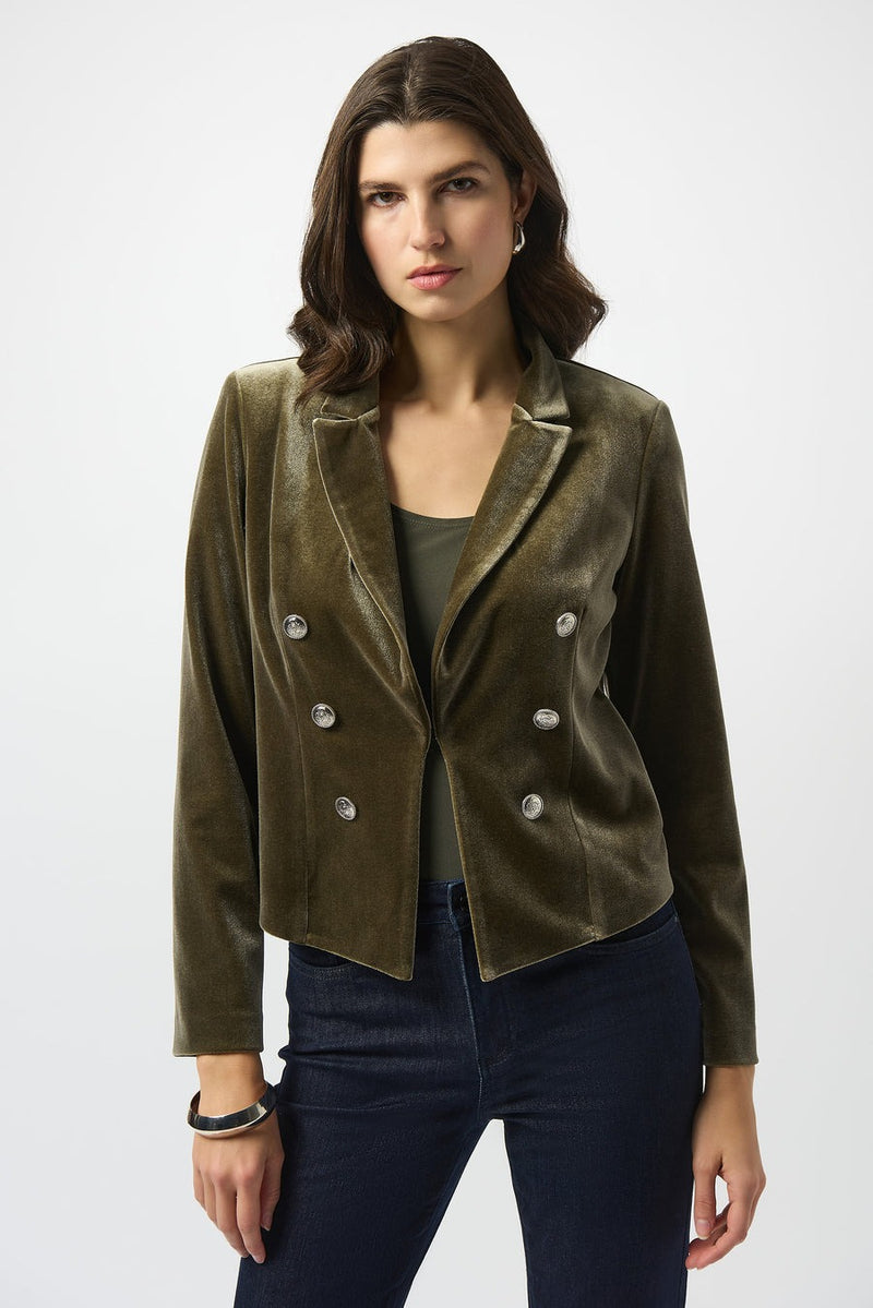 An image of the Joseph Ribkoff Velvet Blazer