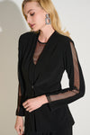 An image of the Joseph Ribkoff Mesh Blazer