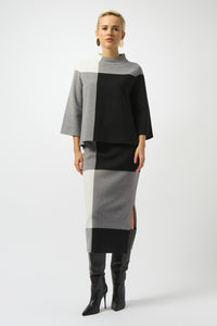 An image of the Joseph Ribkoff Colour Block Pullover