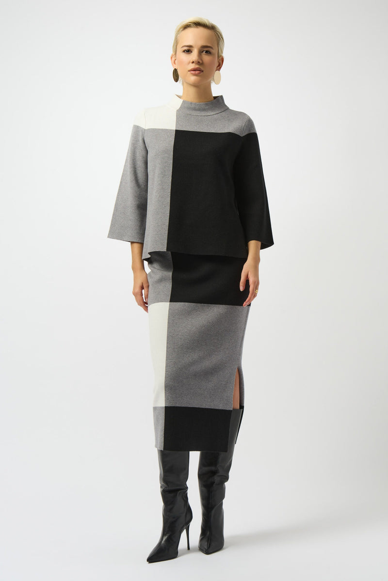 An image of the Joseph Ribkoff Colour Block Pullover