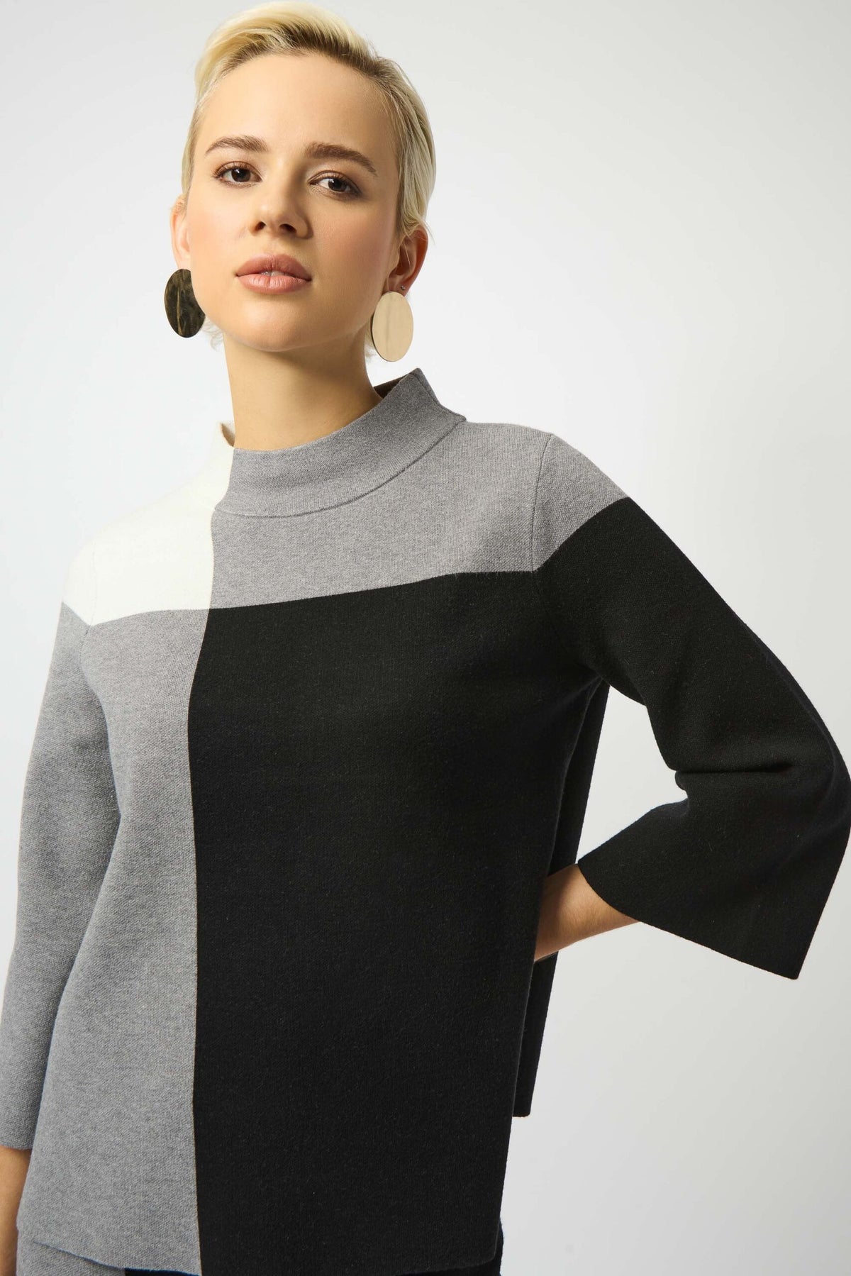An image of the Joseph Ribkoff Colour Block Pullover