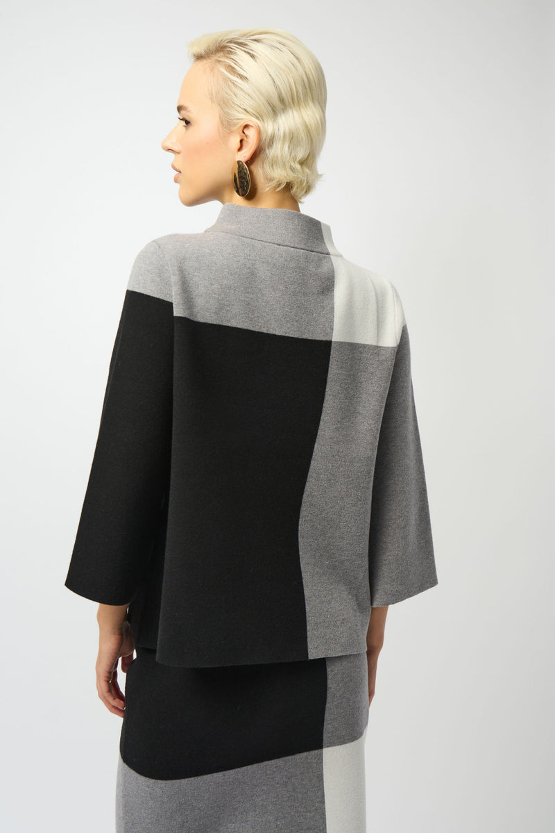 An image of the Joseph Ribkoff Colour Block Pullover