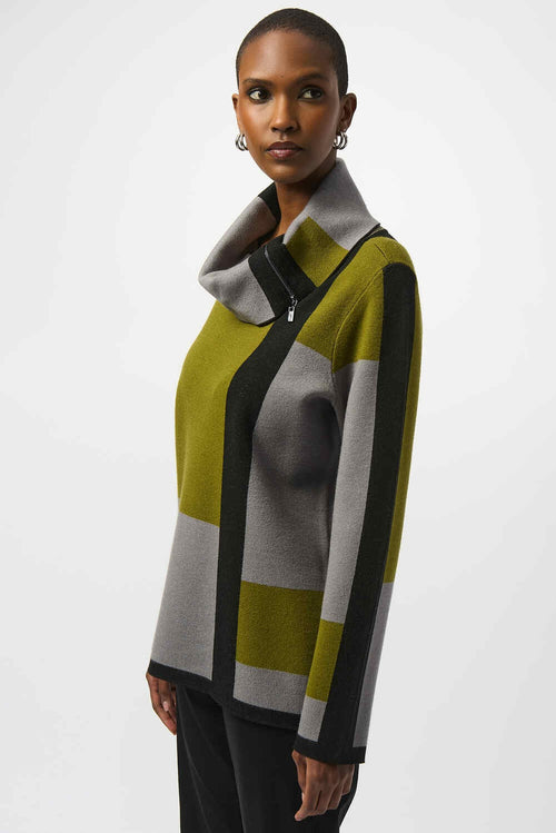 An image of the Joseph Ribkoff Colour Block Top