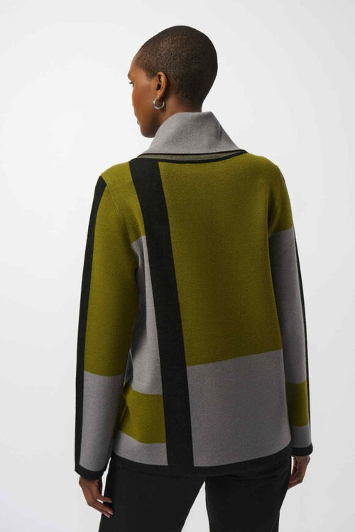 An image of the Joseph Ribkoff Colour Block Top