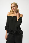 An image of the Joseph Ribkoff Off the Shoulder Top