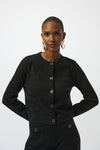 An image of the Joseph Ribkoff Button-Front Knit Jacket