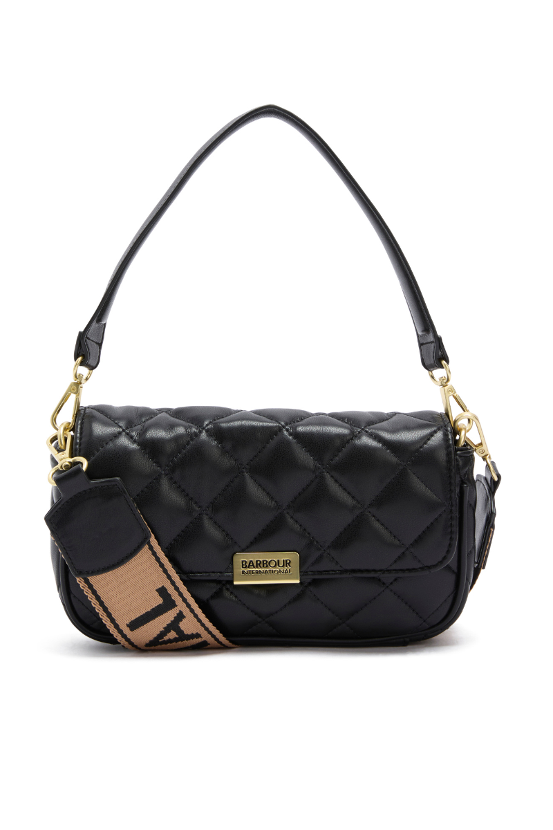 An image of the Barbour International Soft Quilt Mini Soho Crossbody Bag