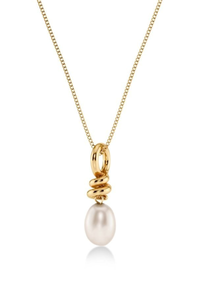 An image of the Edblad Swivel Necklace Pearl S Gold