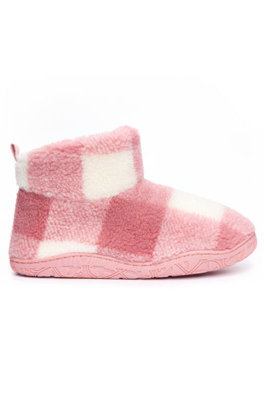 An image of the Bedroom Athletics Celeste Check Sherpa Slipper Boots