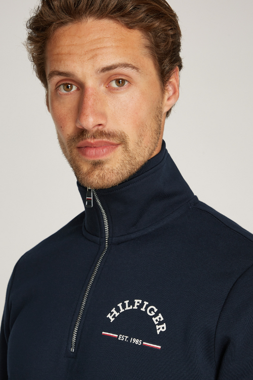 An image of the Tommy Hilfiger Roundall Stand Collar Jumper