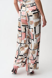 An image of the Joseph Ribkoff Abstract Print Trousers