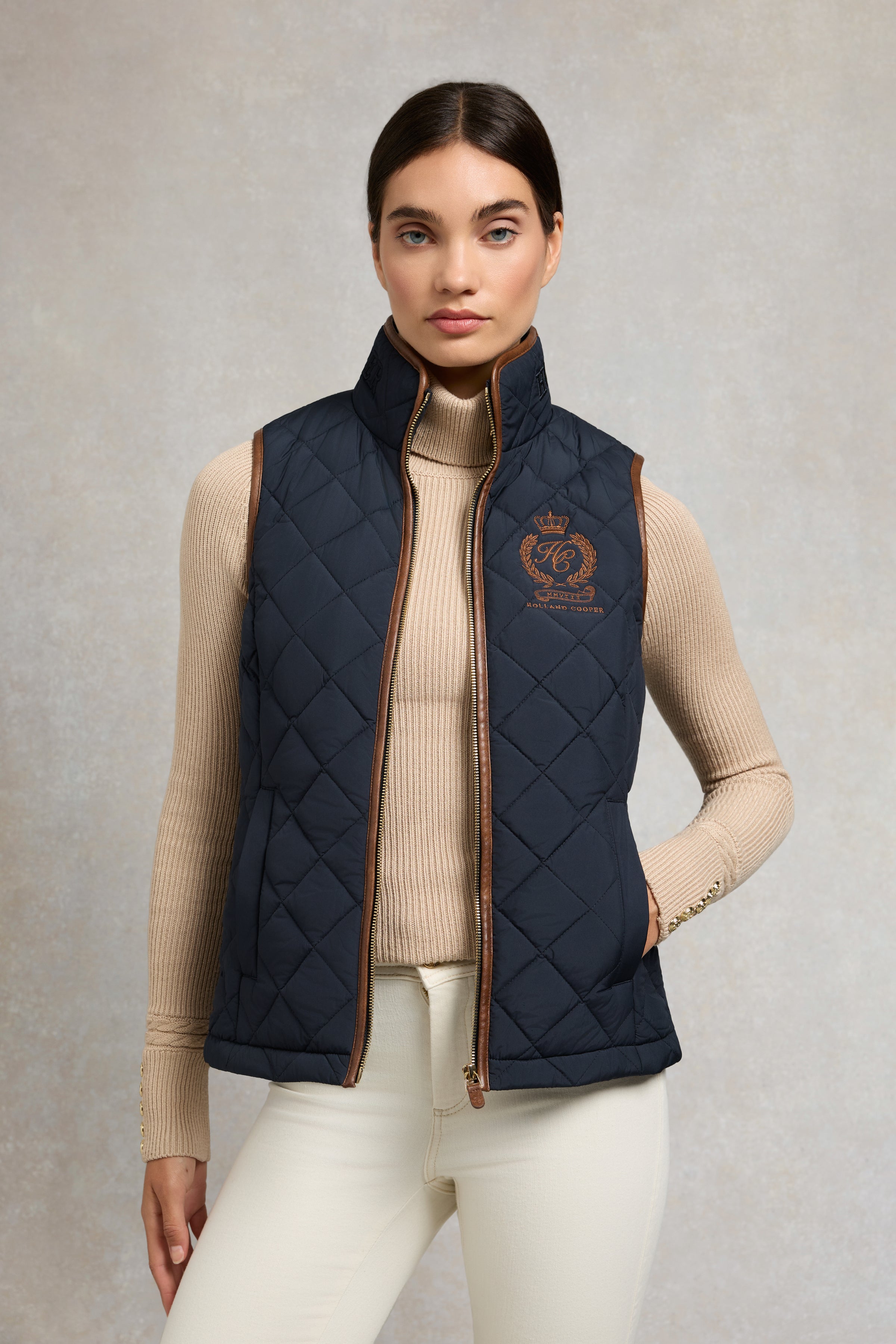 An image of the Holland Cooper Lightweight Country Gilet