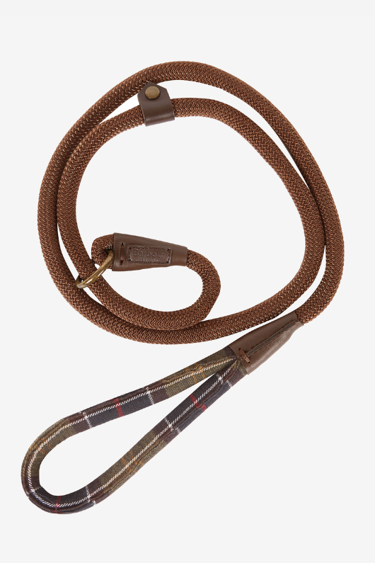 An image of the Barbour Tartan Trimmed Slip Lead