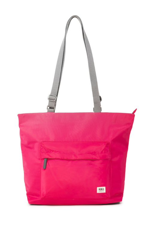 An image of the Roka London Trafalgar B Sparkling Cosmo Recycled Canvas Tote Bag.