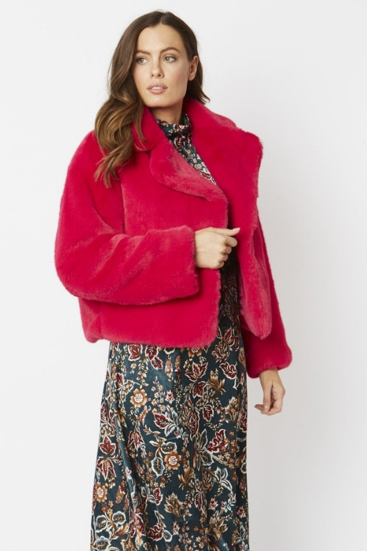 An image of the Jayley Faux Fur Jacket