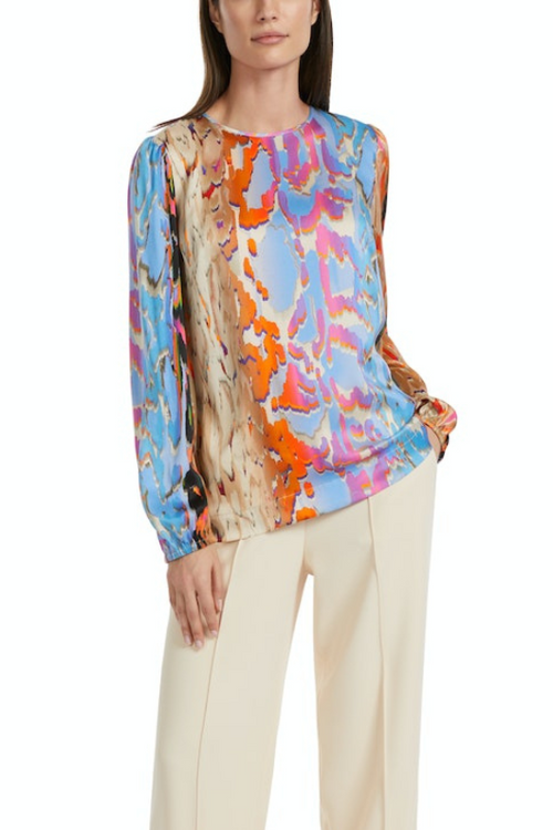 An image of the Marc Cain Long Sleeve Blouse Multi