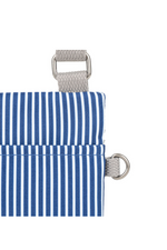 An image of the Roka London Chelsea Hickory Stripe Recycled Nylon Crossbody Bag.