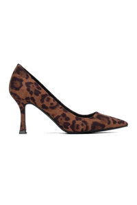 Suede Printed High Heels