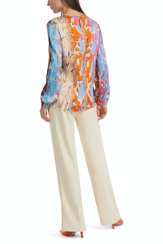 An image of the Marc Cain Long Sleeve Blouse Multi