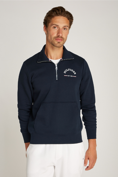 An image of the Tommy Hilfiger Roundall Stand Collar Jumper