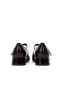 Pu Leather Heeled Court Shoe