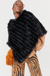 An image of the Jayley Faux Fur Poncho