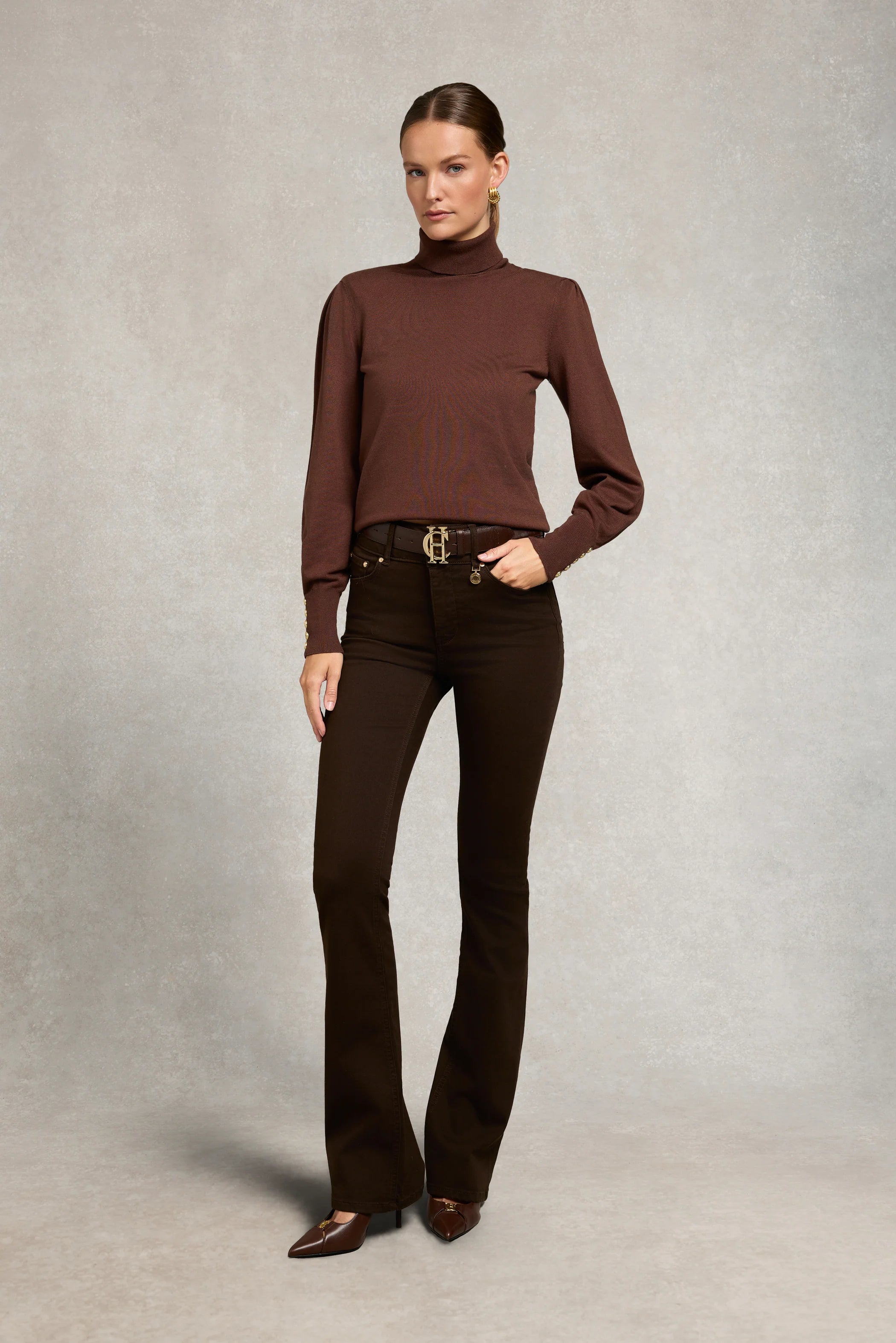 High Rise Flared Jean