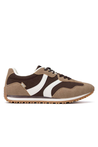 Suede Low Platform Trainers