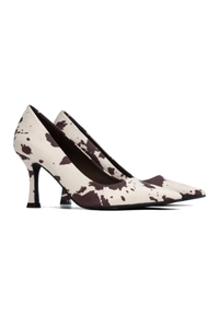Suede Printed High Heels