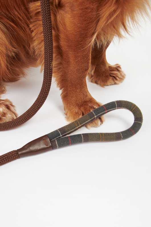 An image of the Barbour Tartan Trimmed Slip Lead