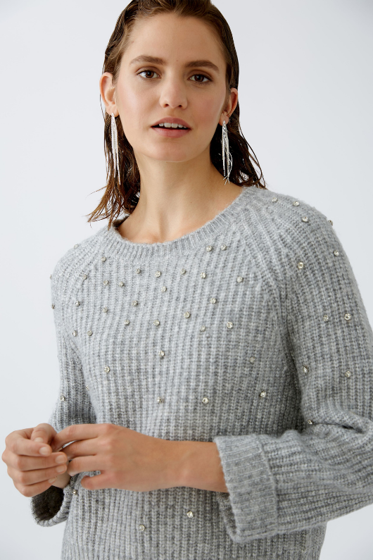 An image of the Oui Jumper With Diamante Detail