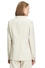 An image of the Betty Barclay Blazer Jacket in the colour Pastel Sand.