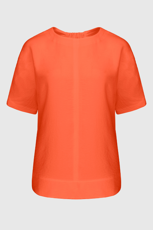 An image of the Bianca Sahra Blouse in the colour Orange.